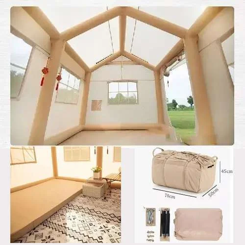 🔥Hot Sale - Waterproof Lightweight Oxford Cloth Automatic Inflatable Tent With Camping Equipment
